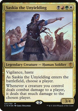 Saskia the Unyielding (Commander 2016) [Commander 2016 Oversized] - TCG Master