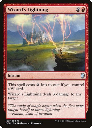 Wizard's Lightning [Dominaria] - TCG Master