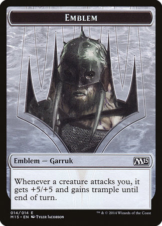 Emblem - Garruk, Apex Predator [Magic 2015 Tokens] - TCG Master