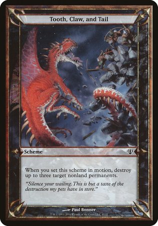 Tooth, Claw, and Tail (Archenemy) [Archenemy Schemes] - TCG Master