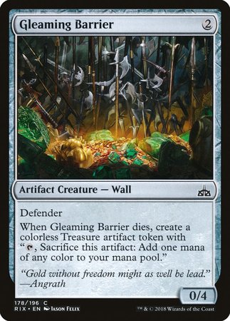 Gleaming Barrier [Rivals of Ixalan] - TCG Master