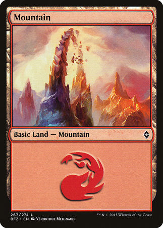 Mountain (267) [Battle for Zendikar] - TCG Master