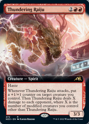Thundering Raiju (Extended) [Kamigawa: Neon Dynasty]