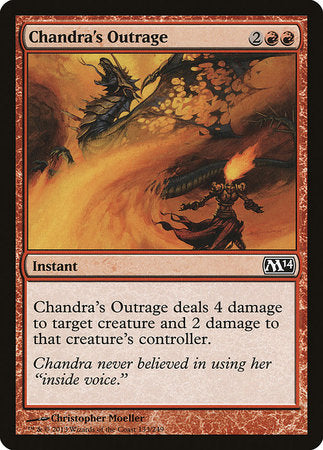 Chandra's Outrage [Magic 2014] - TCG Master
