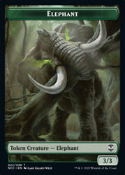 Clue // Elephant Double-sided Token [Streets of New Capenna Commander Tokens]
