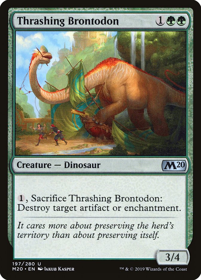 Thrashing Brontodon [Core Set 2020] - TCG Master