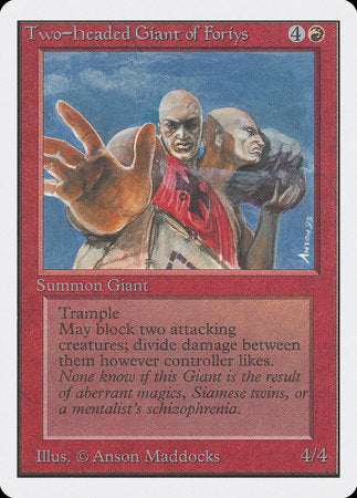Two-Headed Giant of Foriys [Unlimited Edition] - TCG Master