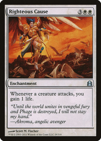 Righteous Cause [Commander 2011] - TCG Master