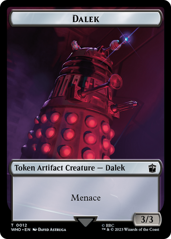 Alien Angel // Dalek Double-Sided Token [Doctor Who Tokens]