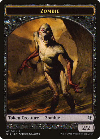 Zombie // Worm Double-sided Token [Commander 2016 Tokens] - TCG Master