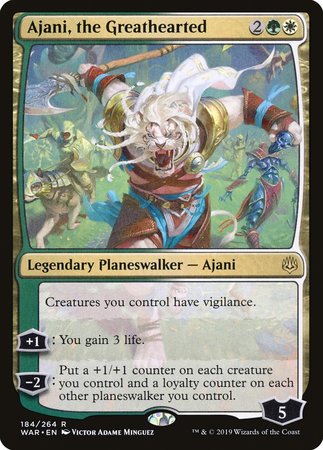 Ajani, the Greathearted [War of the Spark] - TCG Master
