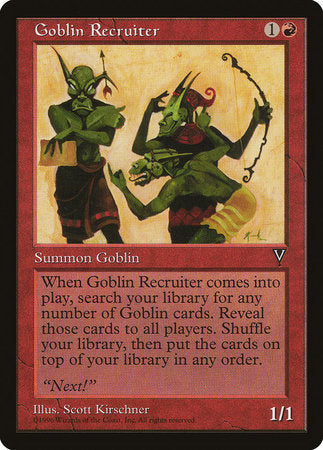 Goblin Recruiter [Visions] - TCG Master