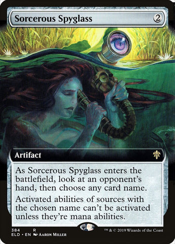 Sorcerous Spyglass (Extended Art) [Throne of Eldraine] - TCG Master