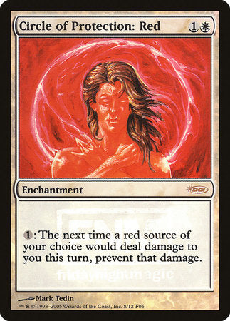 Circle of Protection: Red [Friday Night Magic 2005] - TCG Master