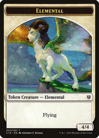 Elemental // Soldier Double-sided Token [Commander 2016 Tokens] - TCG Master