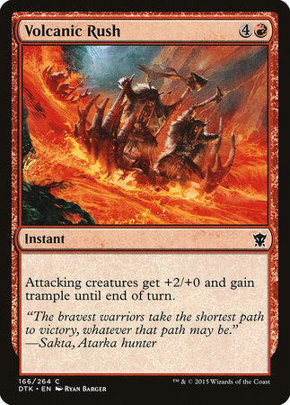 Volcanic Rush [Dragons of Tarkir] - TCG Master