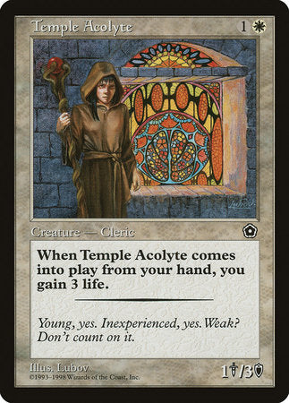 Temple Acolyte [Portal Second Age] - TCG Master