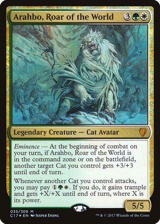 Arahbo, Roar of the World [Commander 2017] - TCG Master