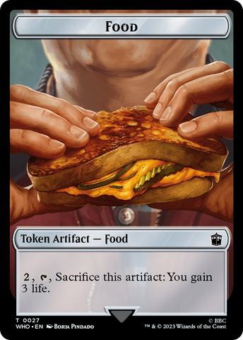 Alien Angel // Food (0027) Double-Sided Token [Doctor Who Tokens]
