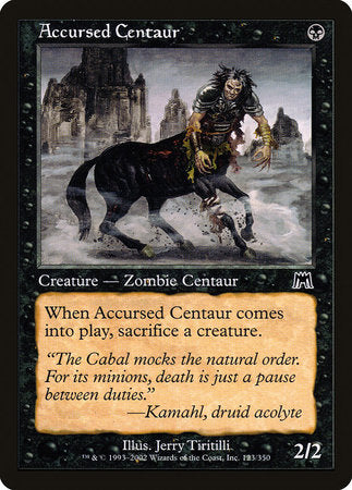 Accursed Centaur [Onslaught] - TCG Master