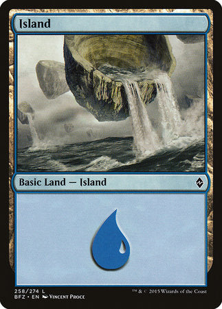 Island (258) [Battle for Zendikar] - TCG Master