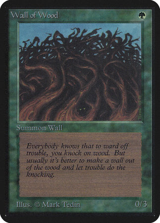 Wall of Wood [Limited Edition Alpha] - TCG Master