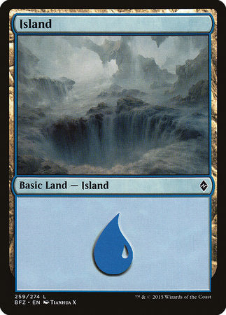 Island (259) [Battle for Zendikar] - TCG Master