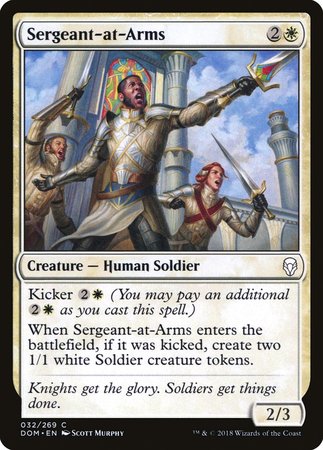 Sergeant-at-Arms [Dominaria] - TCG Master