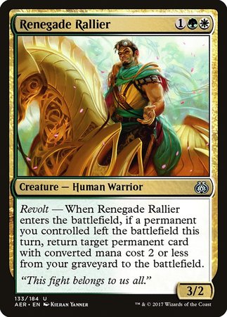 Renegade Rallier [Aether Revolt] - TCG Master