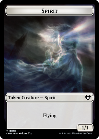 Spirit Token (10) [Commander Masters Tokens]