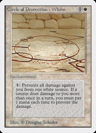 Circle of Protection: White [Unlimited Edition] - TCG Master