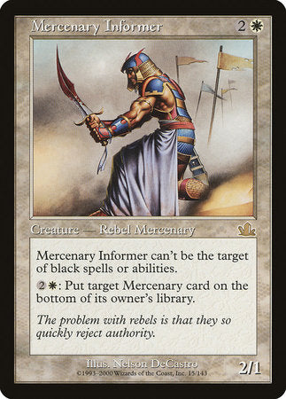 Mercenary Informer [Prophecy] - TCG Master