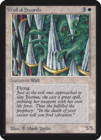 Wall of Swords [Limited Edition Alpha] - TCG Master