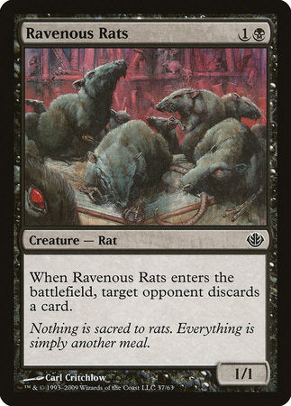 Ravenous Rats [Duel Decks: Garruk vs. Liliana] - TCG Master