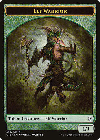 Elf Warrior // Zombie Double-sided Token [Commander 2016 Tokens] - TCG Master