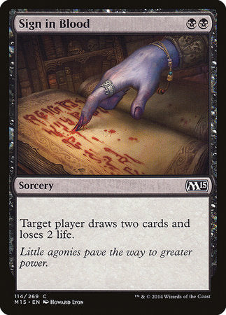 Sign in Blood [Magic 2015] - TCG Master