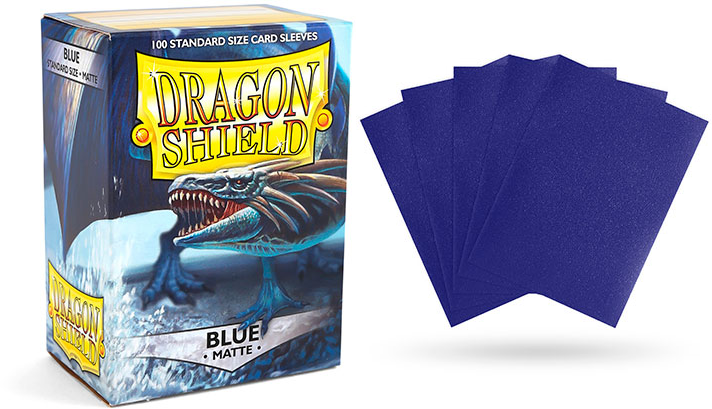 Dragon Shield Standard Sleeve - Blue Matte - TCG Master