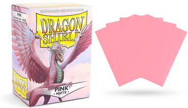 Dragon Shield Standard Size Sleeve - Pink Matte - TCG Master