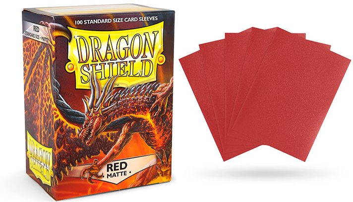 Dragon Shield Standard Sleeve - Red - TCG Master
