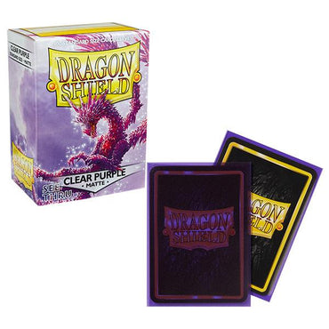 Dragon Shield Sleeve - Purple Clear Matte - TCG Master