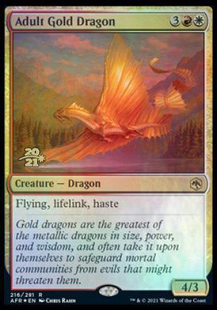 Adult Gold Dragon [Dungeons & Dragons: Adventures in the Forgotten Realms Prerelease Promos]