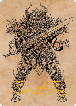 Sarevok, Deathbringer Art Card (Gold-Stamped Signature) [Commander Legends: Battle for Baldur's Gate Art Series]