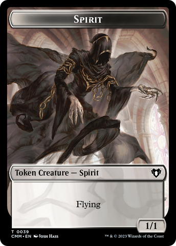 Spirit Token (39) [Commander Masters Tokens]