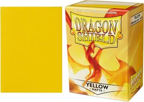 Dragon Shield Standard Sleeve - Yellow Matte - TCG Master