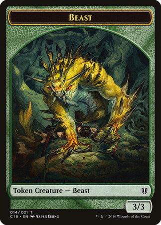 Beast // Ogre Double-sided Token [Commander 2016 Tokens] - TCG Master