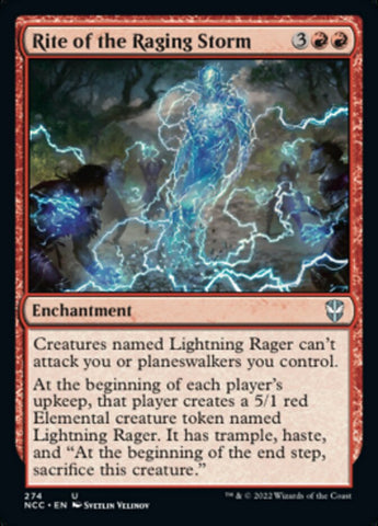 Rite of the Raging Storm [Streets of New Capenna Commander]