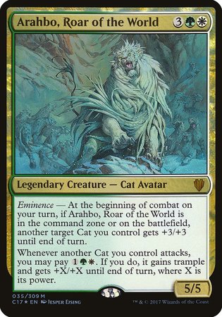 Arahbo, Roar of the World (Commander 2017) [Commander 2017 Oversized] - TCG Master
