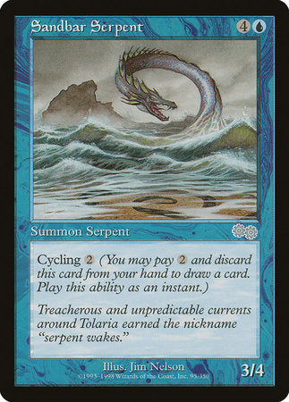 Sandbar Serpent [Urza's Saga] - TCG Master