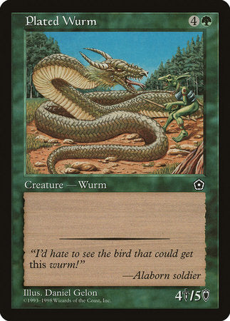 Plated Wurm [Portal Second Age] - TCG Master