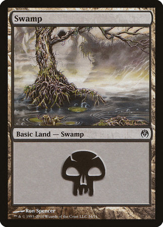 Swamp (34) [Duel Decks: Phyrexia vs. the Coalition] - TCG Master